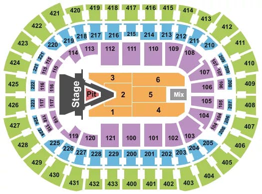  AEROSMITH Seating Map Seating Chart