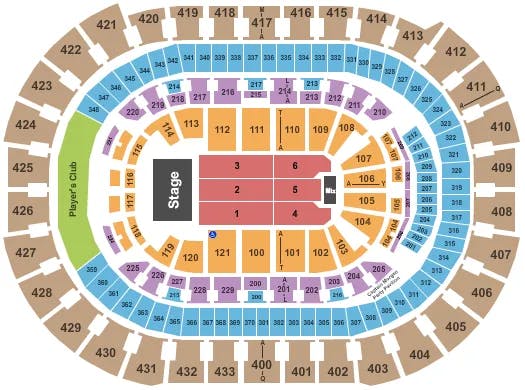  ANDRE RIEU Seating Map Seating Chart