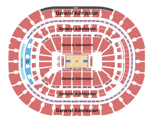  BASKETBALL GA Seating Map Seating Chart