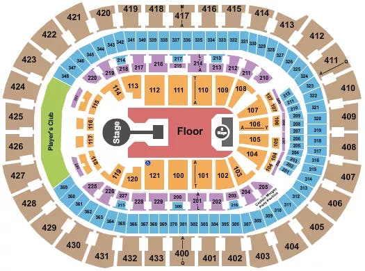  CHILDISH GAMBINO Seating Map Seating Chart