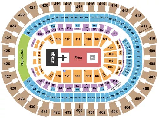  SUICIDEBOYS Seating Map Seating Chart