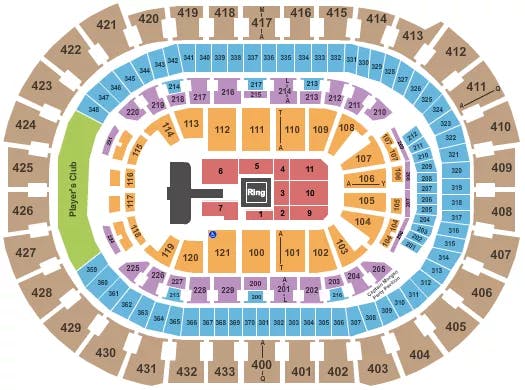  WWE 2 Seating Map Seating Chart