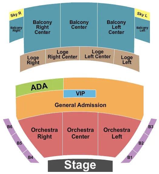 CAPITOL THEATRE PORT CHESTER END STAGE 2 Seating Map Seating Chart