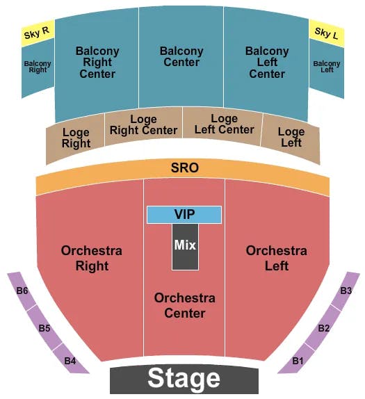 CAPITOL THEATRE PORT CHESTER END STAGE 3 Seating Map Seating Chart