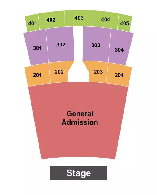 CAPITOL THEATRE IOWA ENDSTAGE GA 2 Seating Map Seating Chart