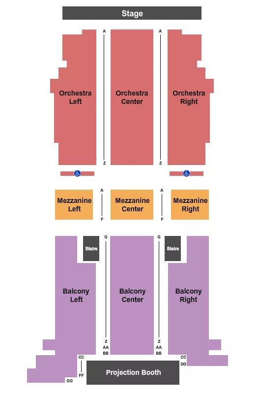  ENDSTAGE Seating Map Seating Chart