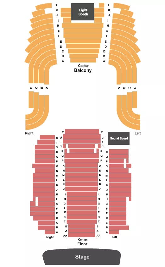  END STAGE Seating Map Seating Chart