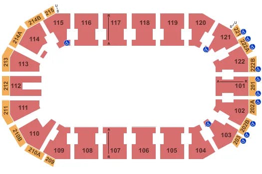  ICE RACING Seating Map Seating Chart