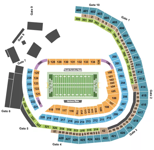  MEAC SWAC CHALLENGE Seating Map Seating Chart