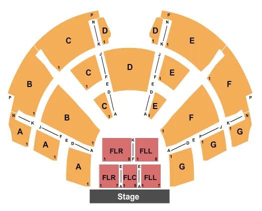  END STAGE Seating Map Seating Chart