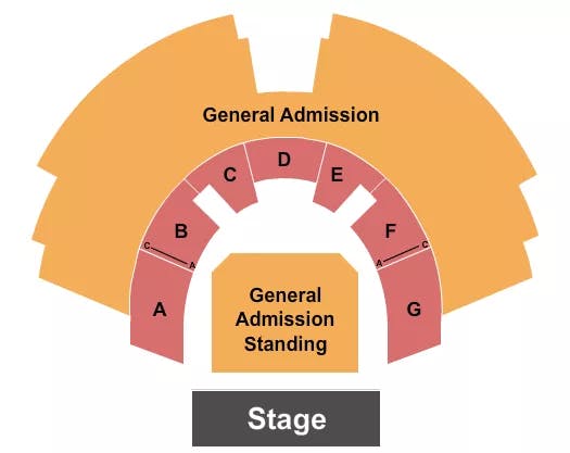  FULL GA RESERVED Seating Map Seating Chart