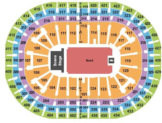  BRYAN ADAMS 2 Seating Map Seating Chart