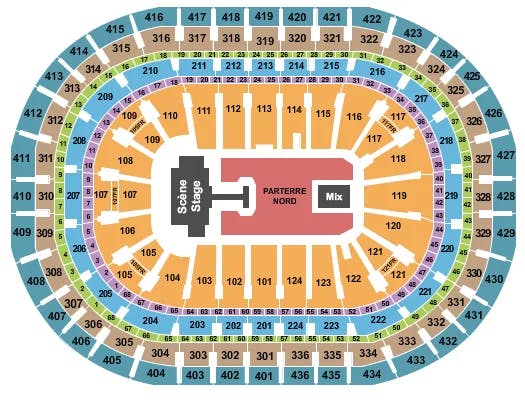  DEPECHE MODE 2 Seating Map Seating Chart