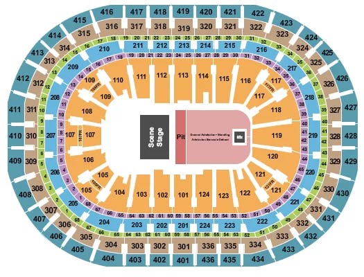  GA PIT GA FLOOR Seating Map Seating Chart