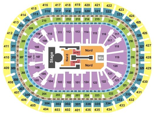  MADONNA 2 Seating Map Seating Chart