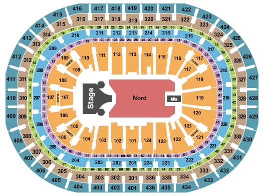  MISSY ELLIOTT Seating Map Seating Chart