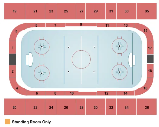  HOCKEY Seating Map Seating Chart