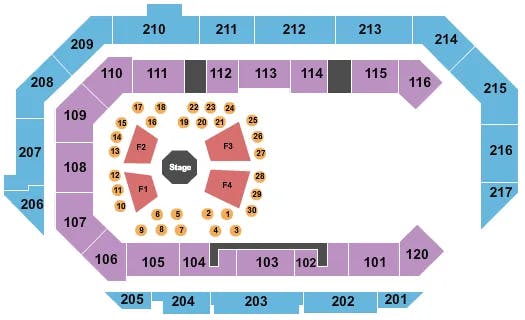  FIGHTING Seating Map Seating Chart