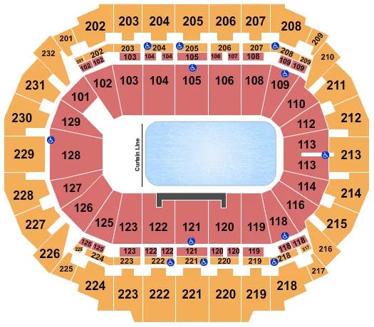  DISNEY ON ICE Seating Map Seating Chart