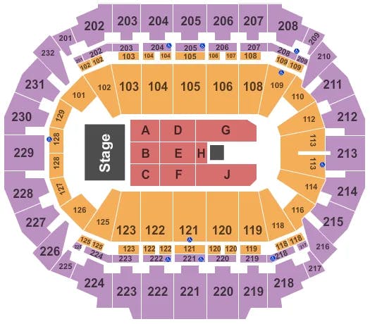  ENDSTAGE 3 Seating Map Seating Chart