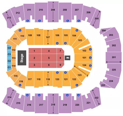  ENDSTAGE 9 Seating Map Seating Chart