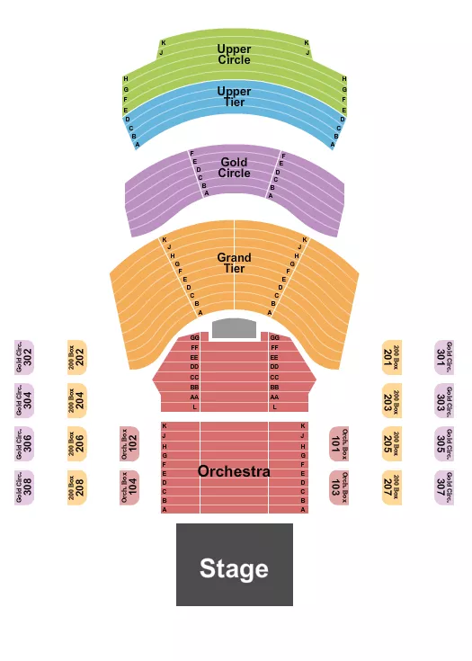  ENDSTAGE 4 Seating Map Seating Chart