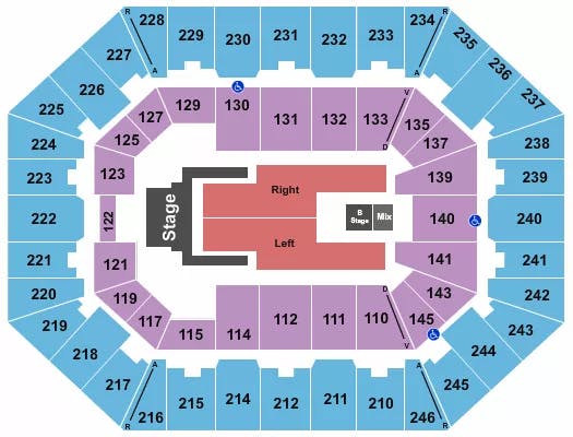 CHARLESTON COLISEUM CONVENTION CENTER CHARLESTON JELLY ROLL Seating Map Seating Chart