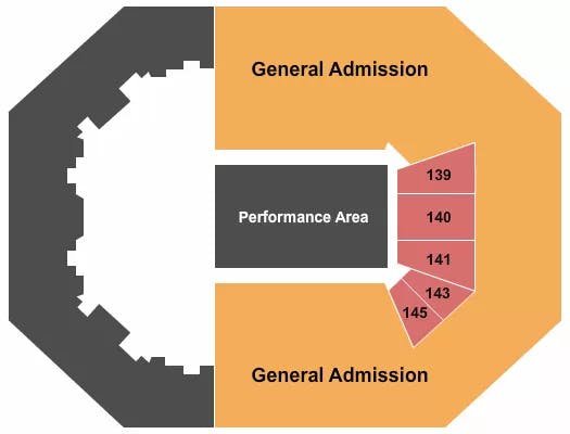 CHARLESTON COLISEUM CONVENTION CENTER CHARLESTON STRONGMAN Seating Map Seating Chart