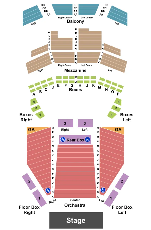  ENDSTAGE2 Seating Map Seating Chart