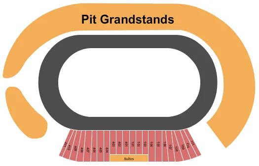 DIRT TRACK Seating Map Seating Chart