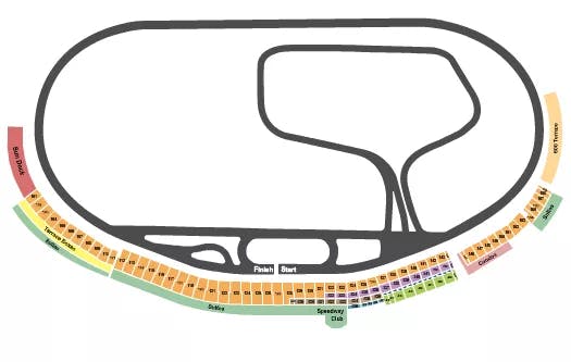  RACING 3 Seating Map Seating Chart