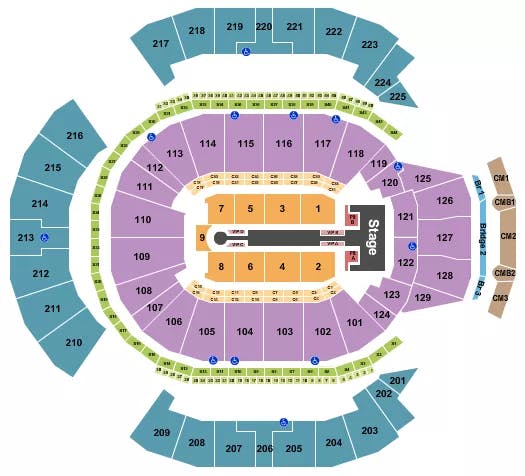  JENNIFER LOPEZ Seating Map Seating Chart