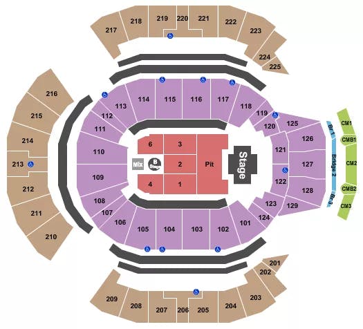  LAURYN HILL THE FUGEES Seating Map Seating Chart