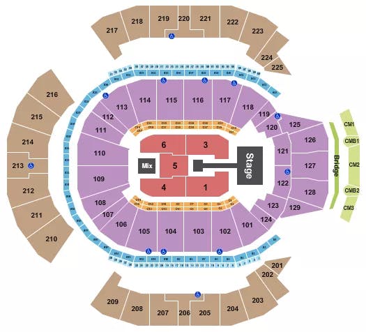  NICKI MINAJ Seating Map Seating Chart