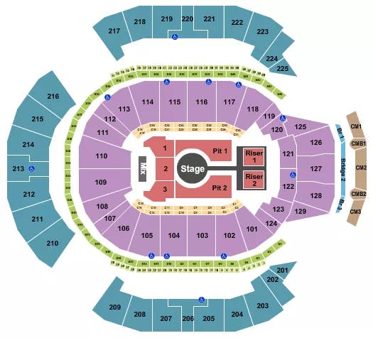  PESO PLUMA Seating Map Seating Chart