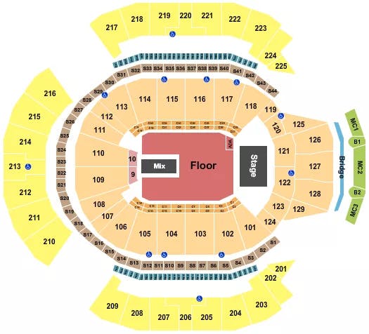  PHISH Seating Map Seating Chart