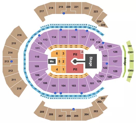  SABRINA CARPENTER Seating Map Seating Chart