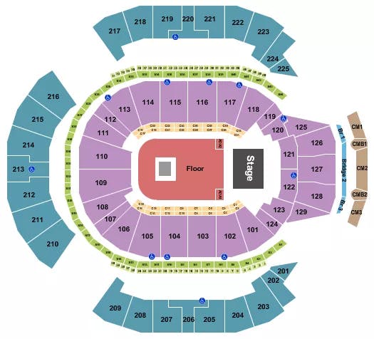  SUICIDEBOYS 2024 Seating Map Seating Chart