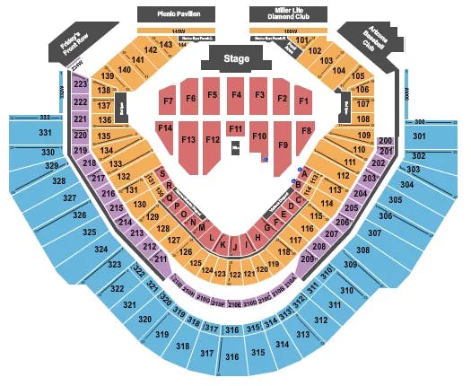  BILLY JOEL Seating Map Seating Chart