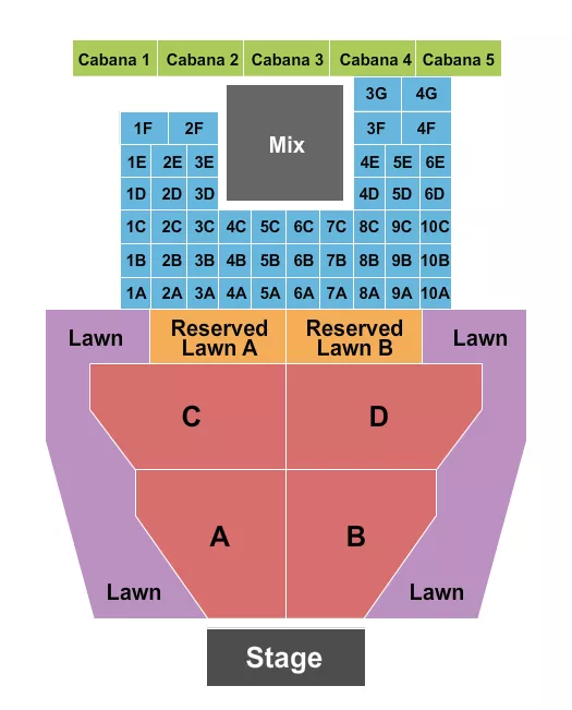  ENDSTAGE WITH TABLES 2 Seating Map Seating Chart