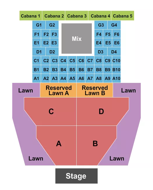  ENDSTAGE WITH TABLES Seating Map Seating Chart