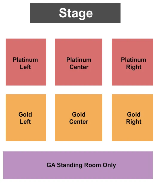 THE CHIEFS EVENT CENTER AT SHOSHONE BANNOCK CASINO ENDSTAGE Seating Map Seating Chart