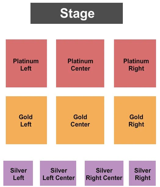 THE CHIEFS EVENT CENTER AT SHOSHONE BANNOCK CASINO SARA EVANS LIVE Seating Map Seating Chart