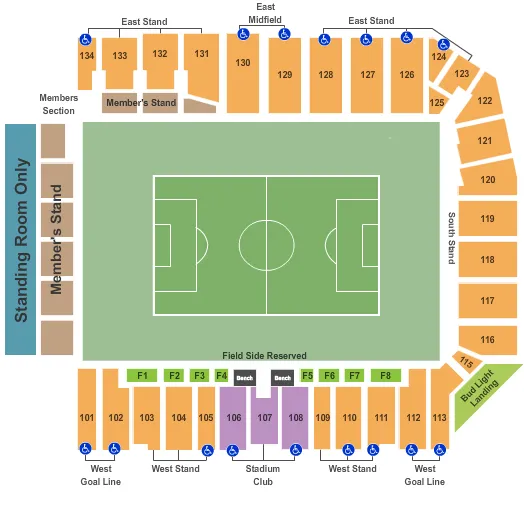 CHILDRENS MERCY PARK SOCCER 3 Seating Map Seating Chart