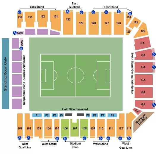 CHILDRENS MERCY PARK SOCCER Seating Map Seating Chart