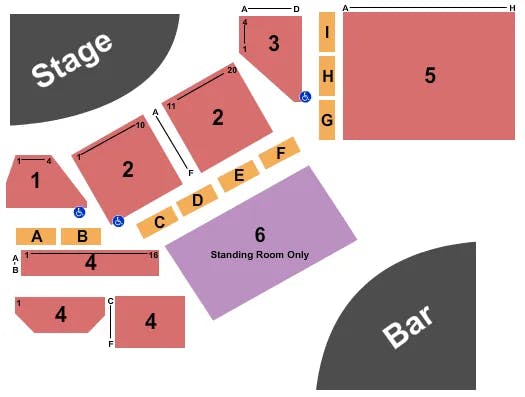  ENDSTAGE 2 Seating Map Seating Chart