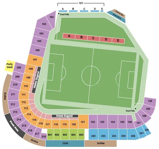  SOCCER 3 Seating Map Seating Chart
