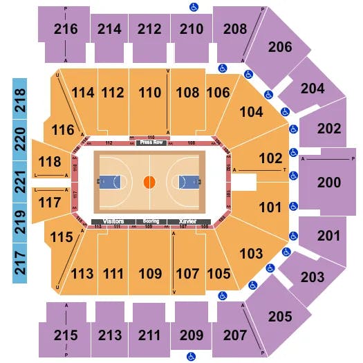  BASKETBALL Seating Map Seating Chart