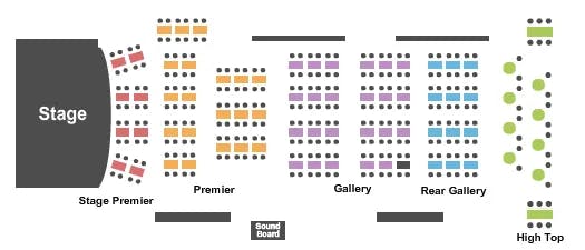 CITY WINERY BOSTON ENDSTAGE TABLES 2 Seating Map Seating Chart
