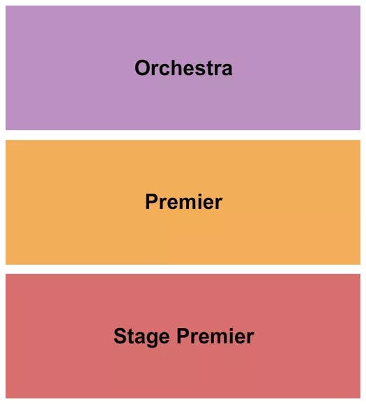 CITY WINERY NASHVILLE PREMIER ORCHESTRA Seating Map Seating Chart